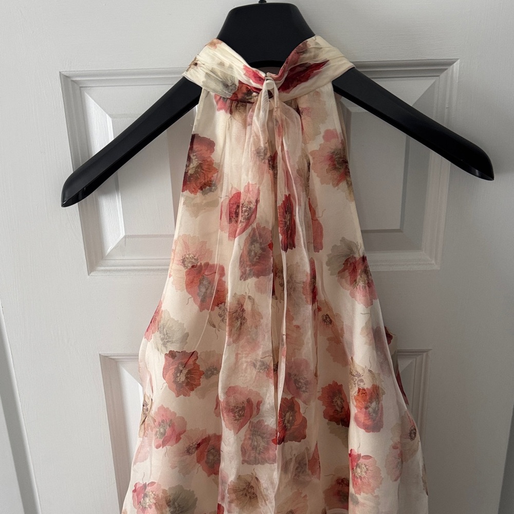 NWT Cinq à Sept FLOATING POPPIES BRENNAN TOP - Picture 13 of 15